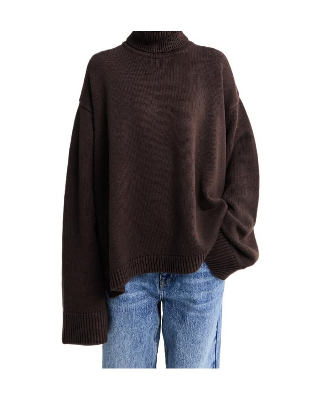 Frankie Shop Black Rhea Trapeze Turtleneck