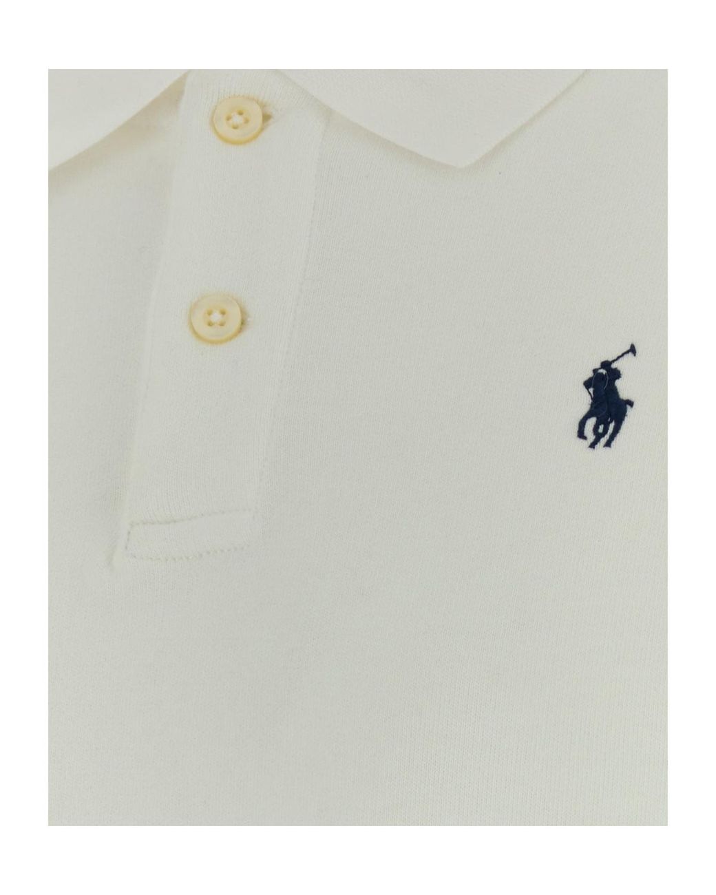 Polo Ralph Lauren Gray Logo-Embroidered Long-Sleeved Polo Shirt