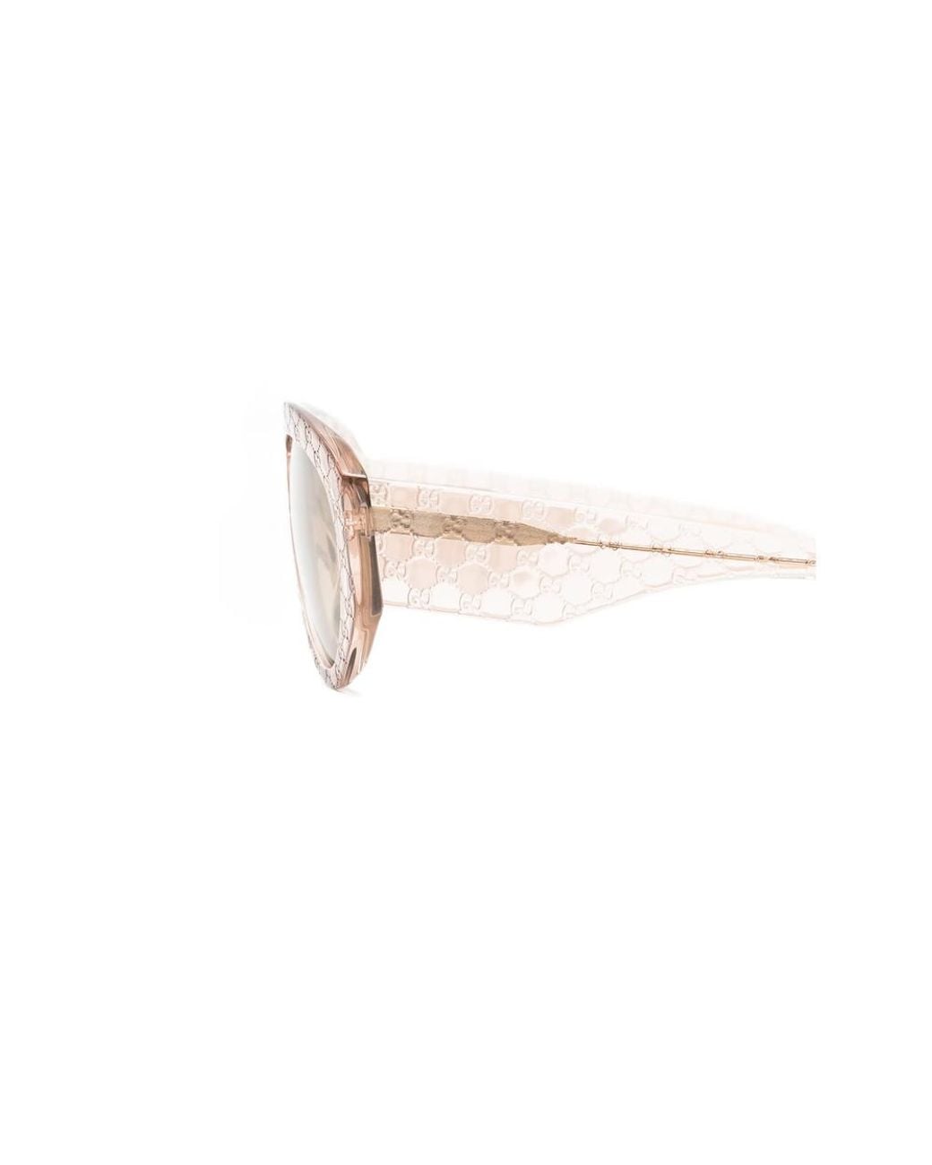 Gucci Natural Logo Browline Sunglasses