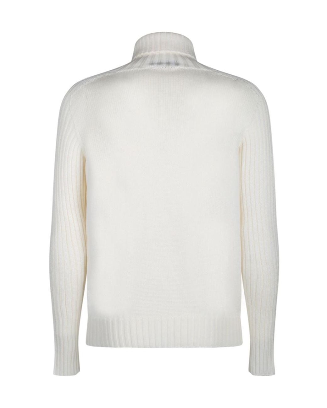 Gran Sasso White Long Sleeve Turtleneck Jumper for men