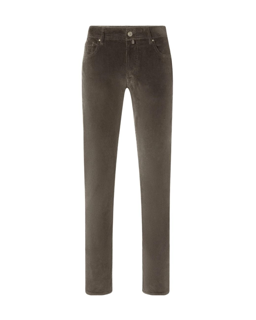 Jacob Cohen Gray Straight Leg Corduroy Jeans for men