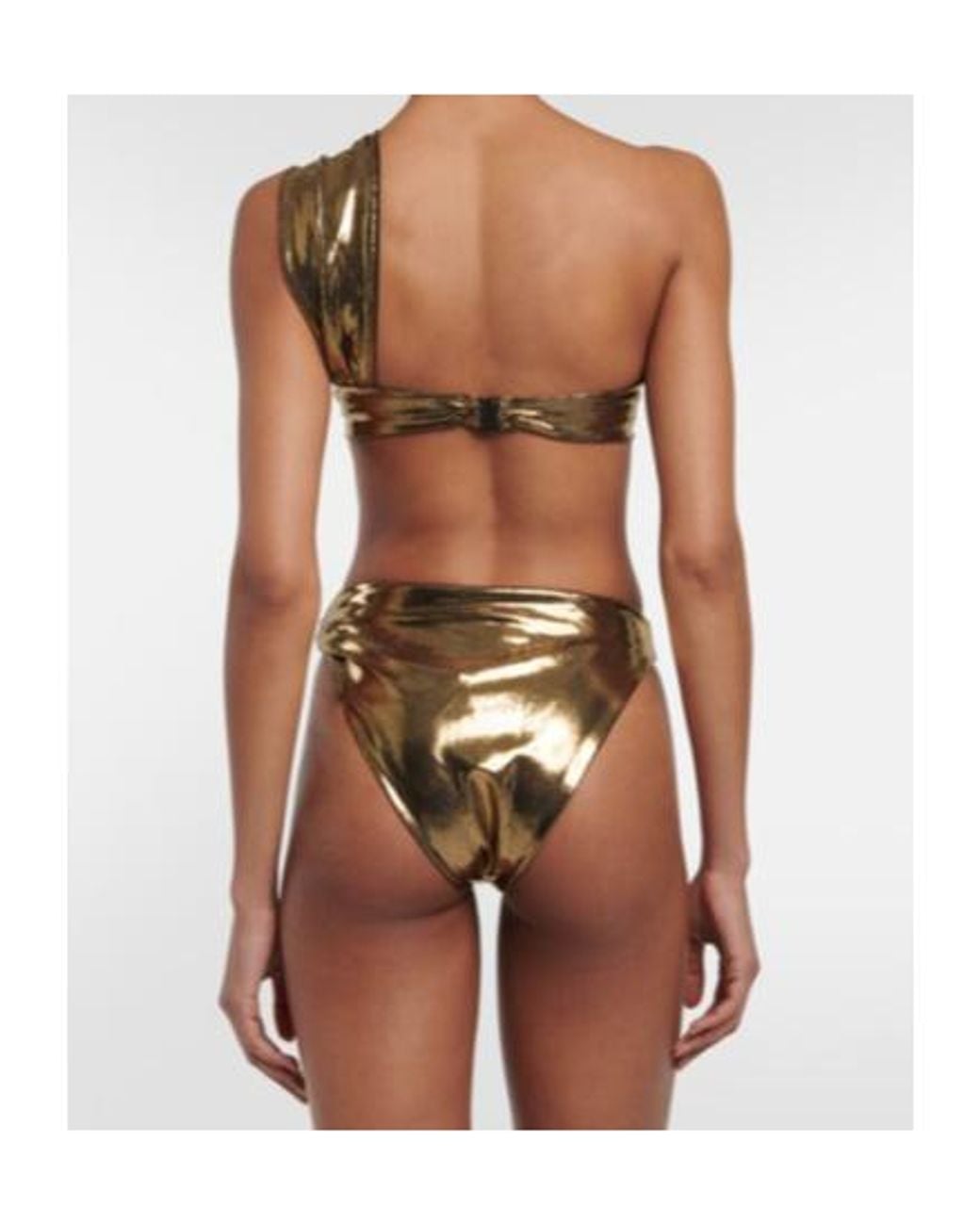 Magda Butrym Natural Corsage High-Rise Bikini Bottoms