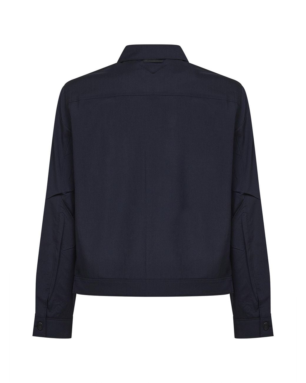 Prada Blue Long-Sleeved Button-Up Jacket for men
