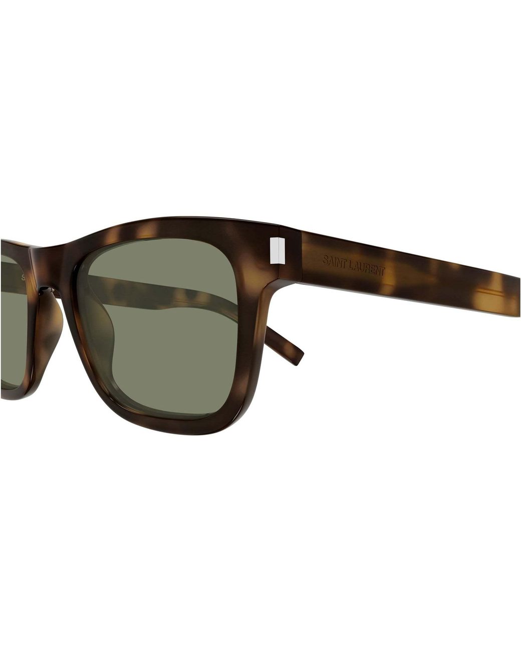 Saint Laurent Green Eyewear Square Frame Sunglasses