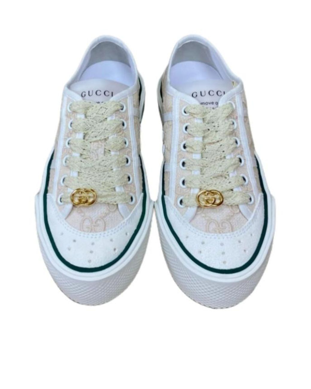 Gucci Blue Gg Chunky Lace-Up Sneakers