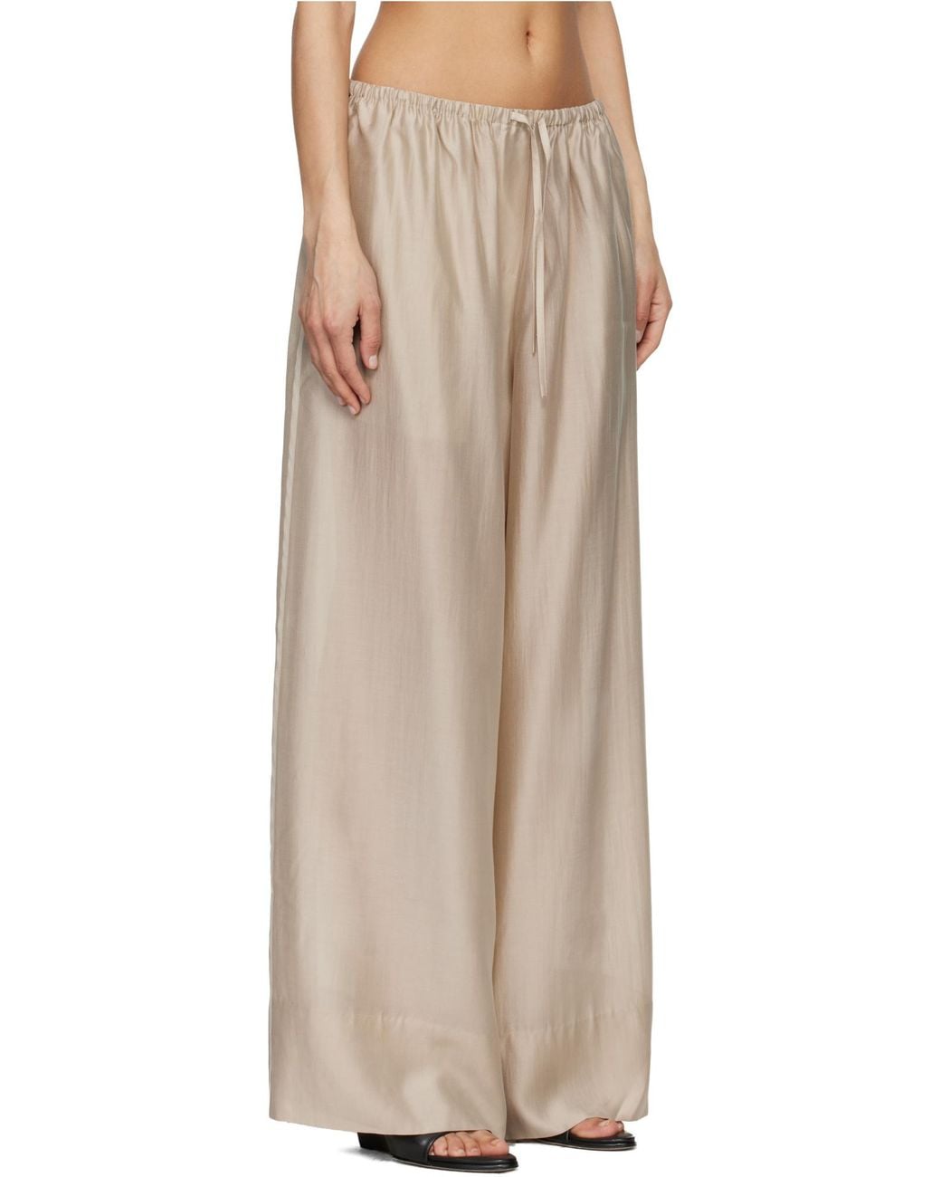 Entire studios Natural Vento Wide-Leg Pants