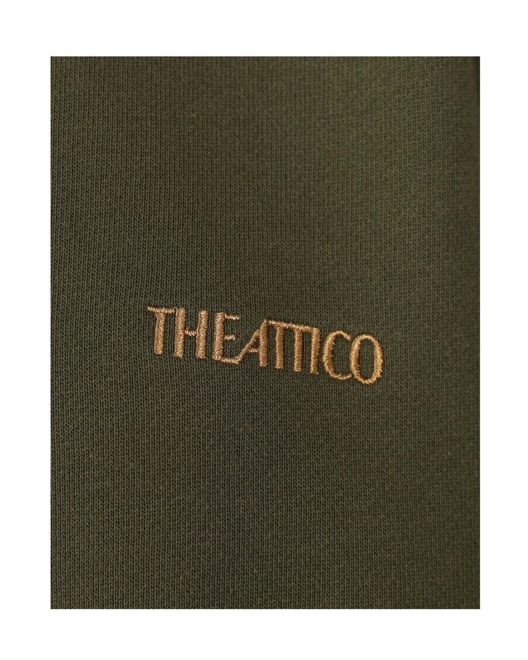 The Attico Green The Embroidered Logo Sweatshirt