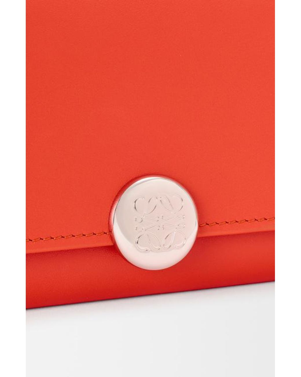 Loewe Red Pebble Continental Wallet