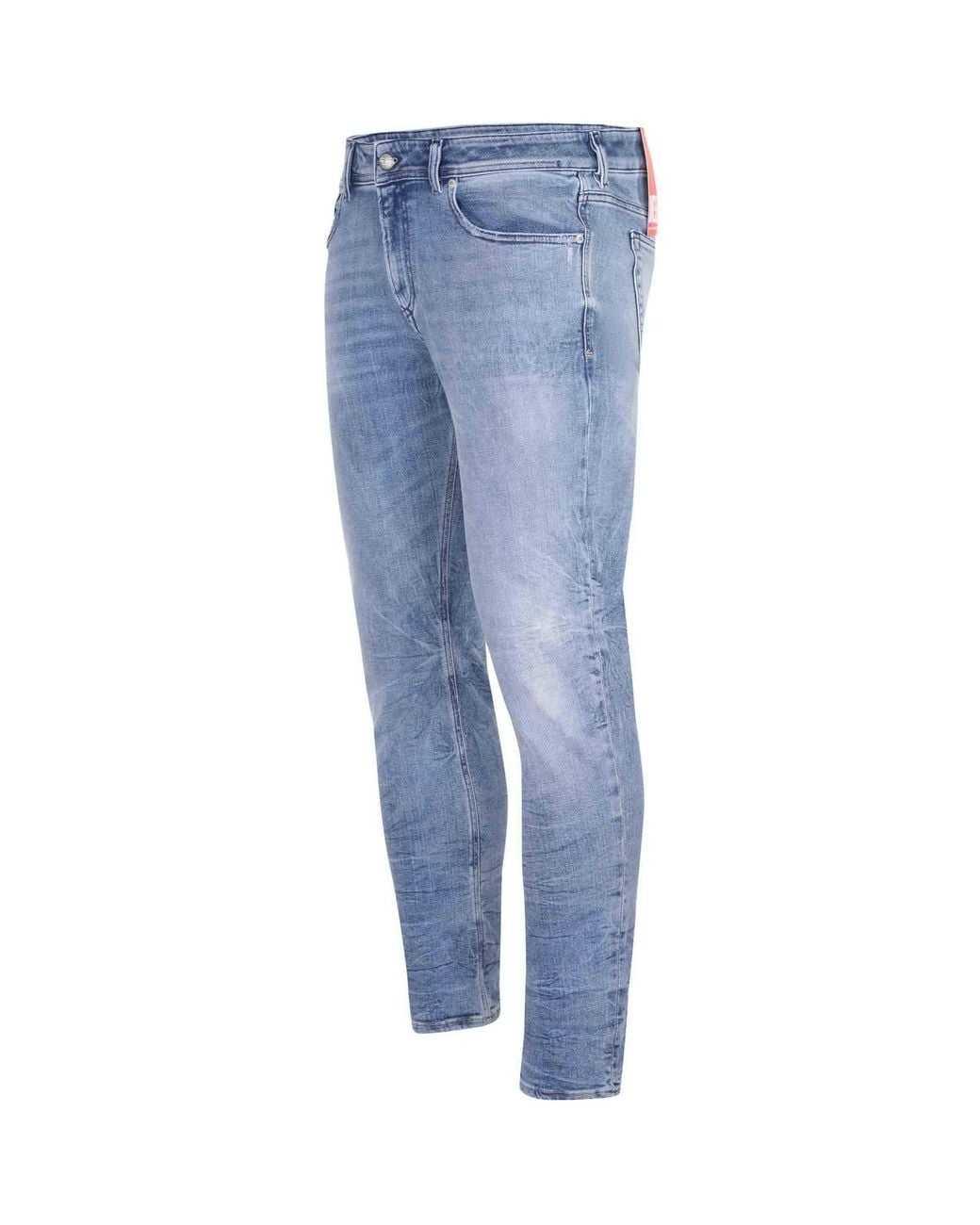 DIESEL Blue Logo Patch Slim Fit Jeans for men