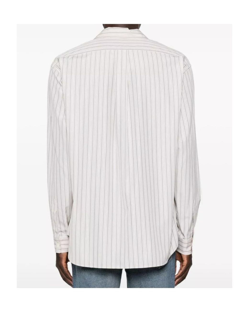 The Row White Vanja Striped Shirt for men