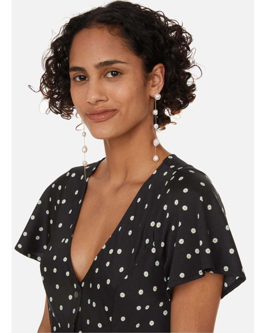 Cult Gaia White Atum Earrings