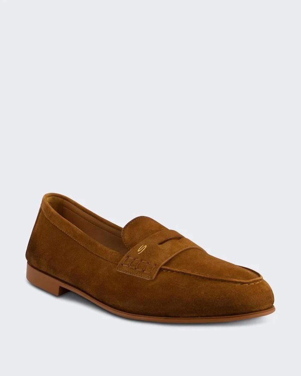 Santoni Brown Vibe Loafers