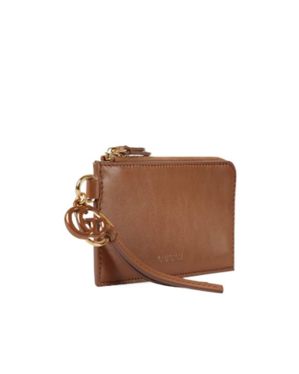 Gucci Brown Double G Charm Card Case