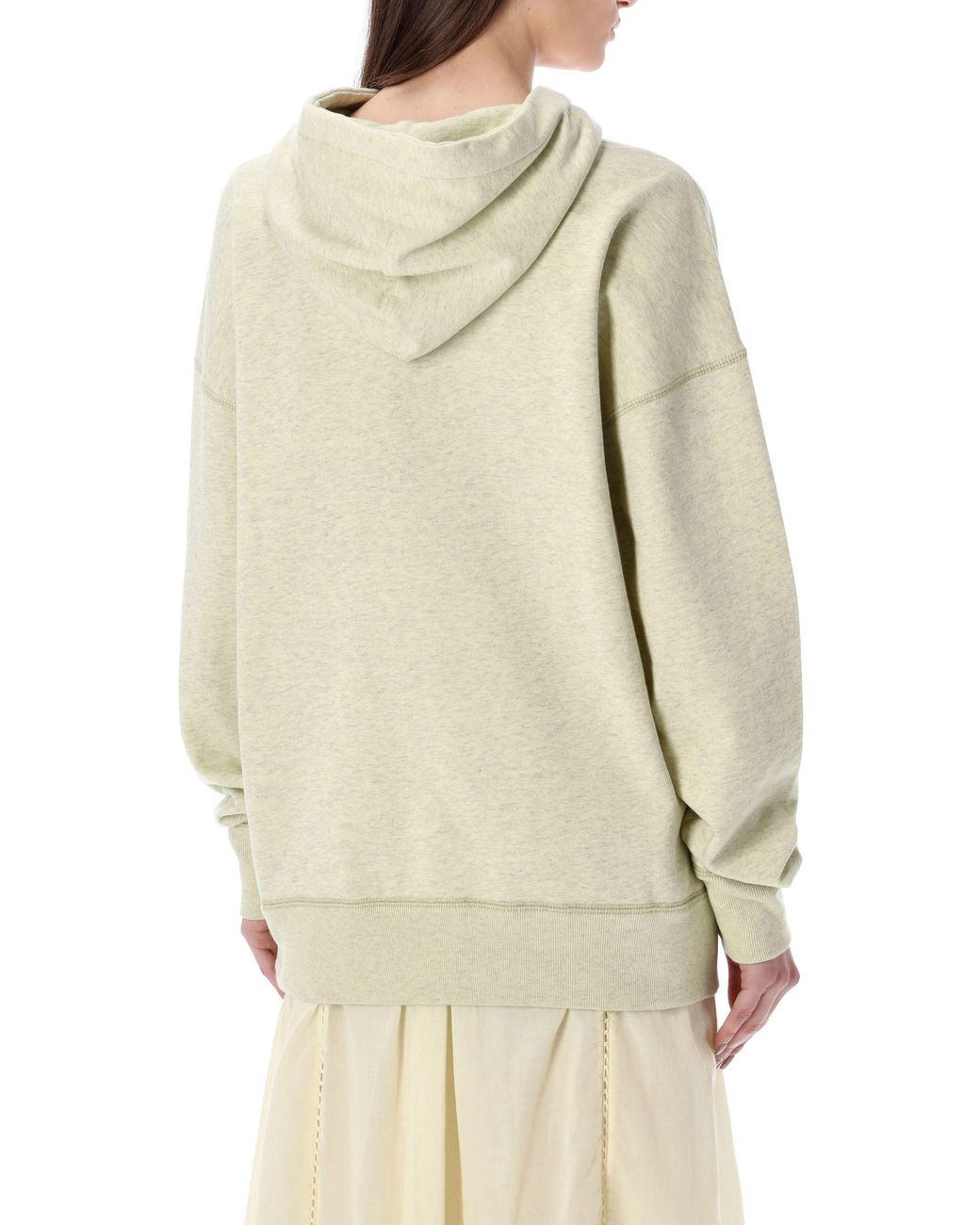 Isabel Marant White Logo Hooded Sweater