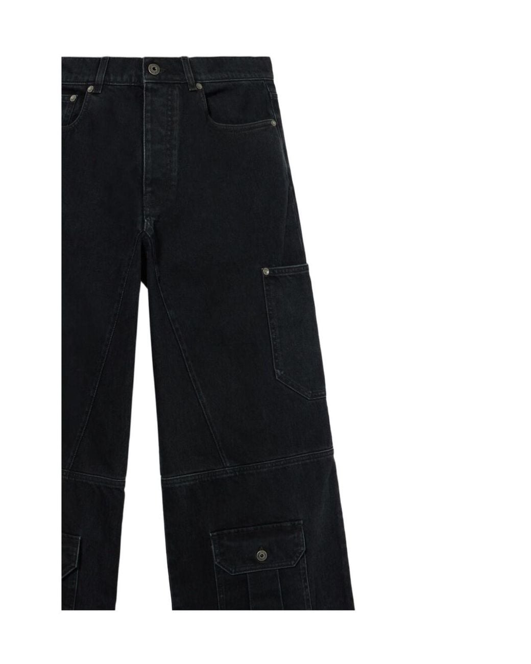 Off-White c/o Virgil Abloh Black Half Arrow Cargo Jeans for men