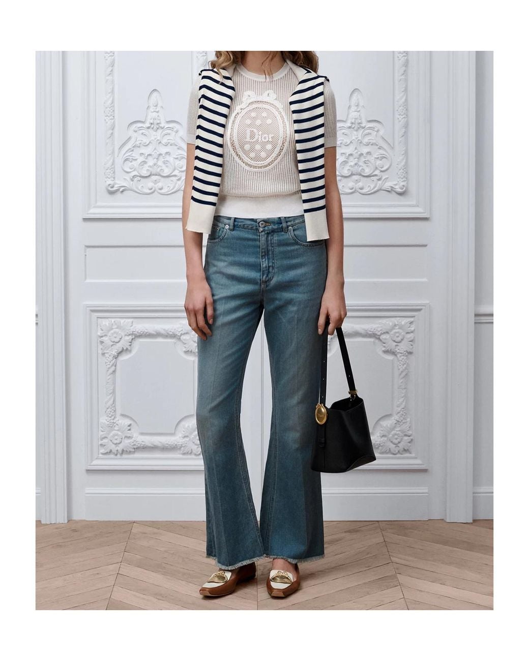 Dior Blue Iviera Flared Jeans