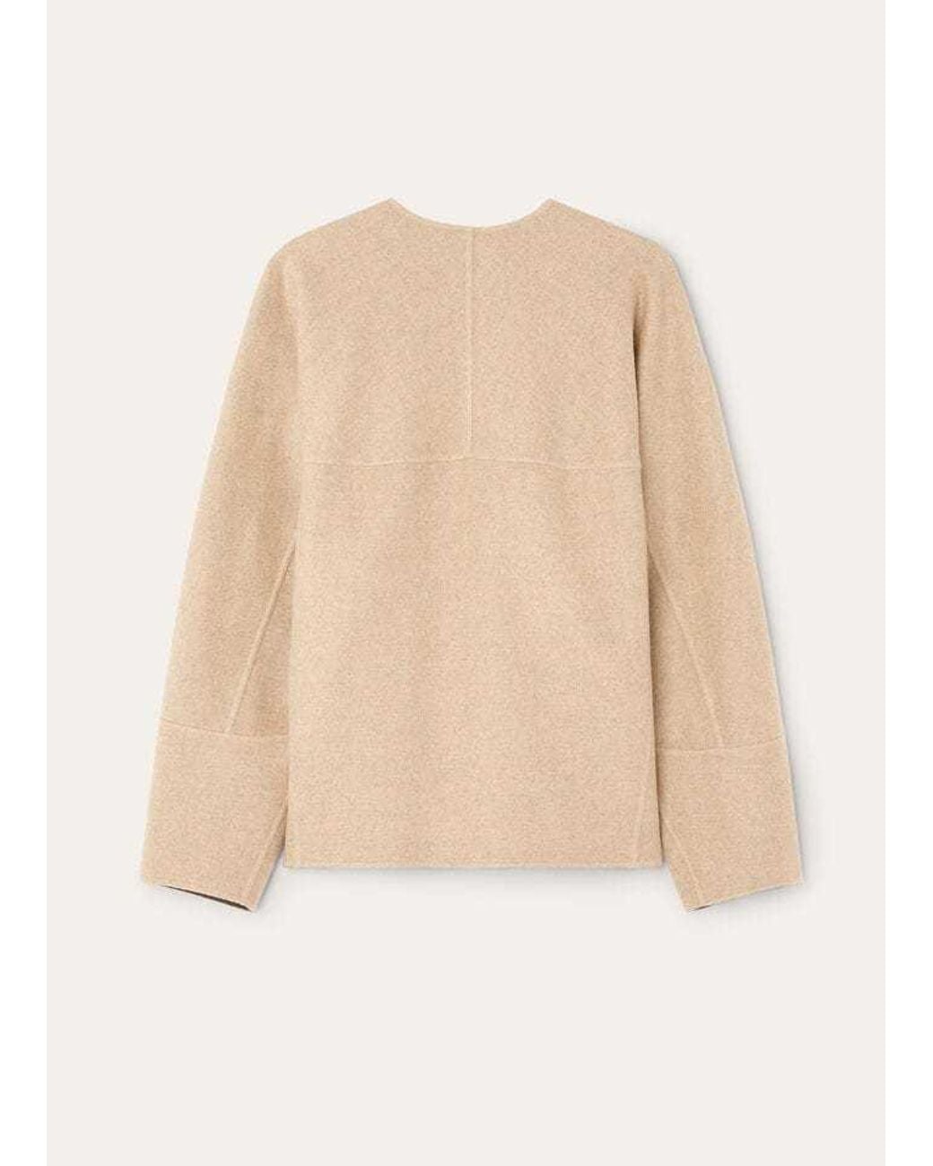 Loro Piana Natural Round-Collar Casual Jacket