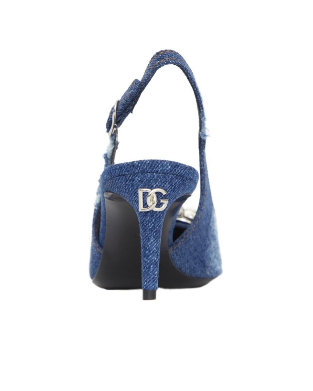 Dolce & Gabbana Blue Pointed-Toe Distressed Pumps