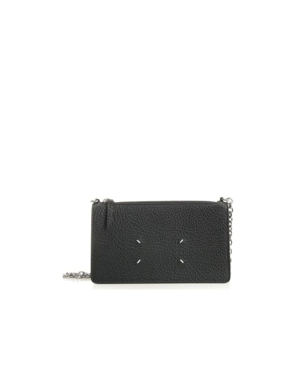 Maison Margiela Black Chain Link Zipped Wallet