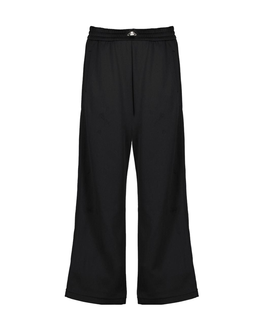 Fendi Black Wide-Leg Drawstring Track Trousers for men