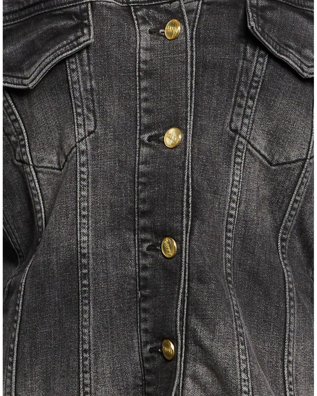 Ganni Black Denim Jackets