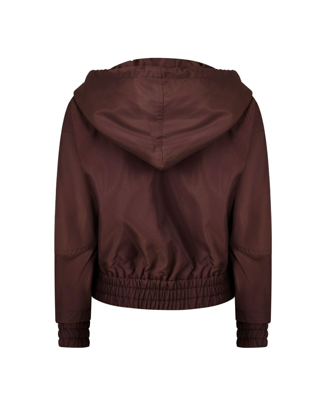 Fendi Brown Cropped Hooded Jacket