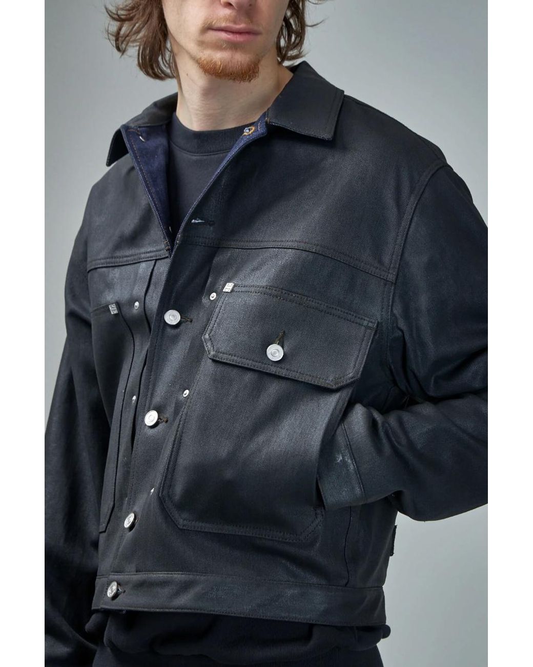 Givenchy Black Denim Jackets for men