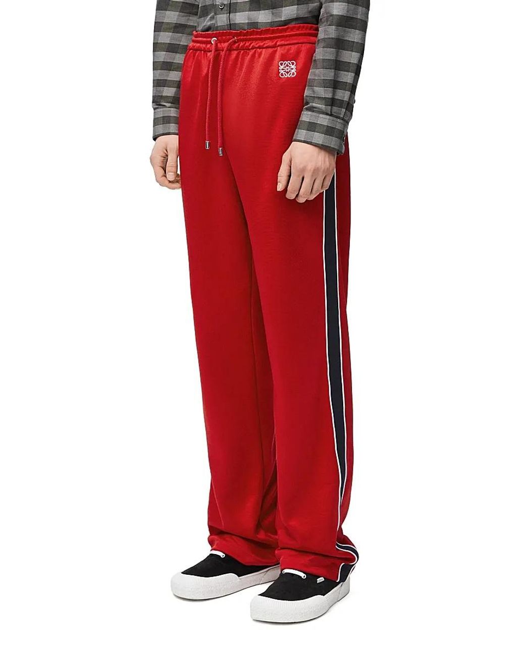 Loewe Red Technical Jersey Tracksuit Trousers for men