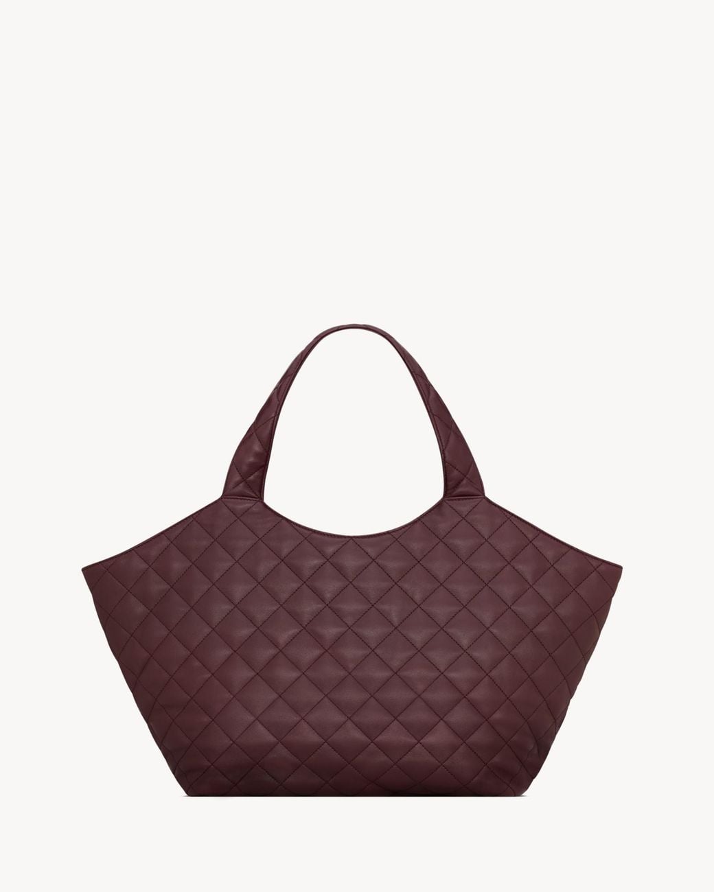 Saint Laurent Purple Icare Quilted Medium Tote Bag