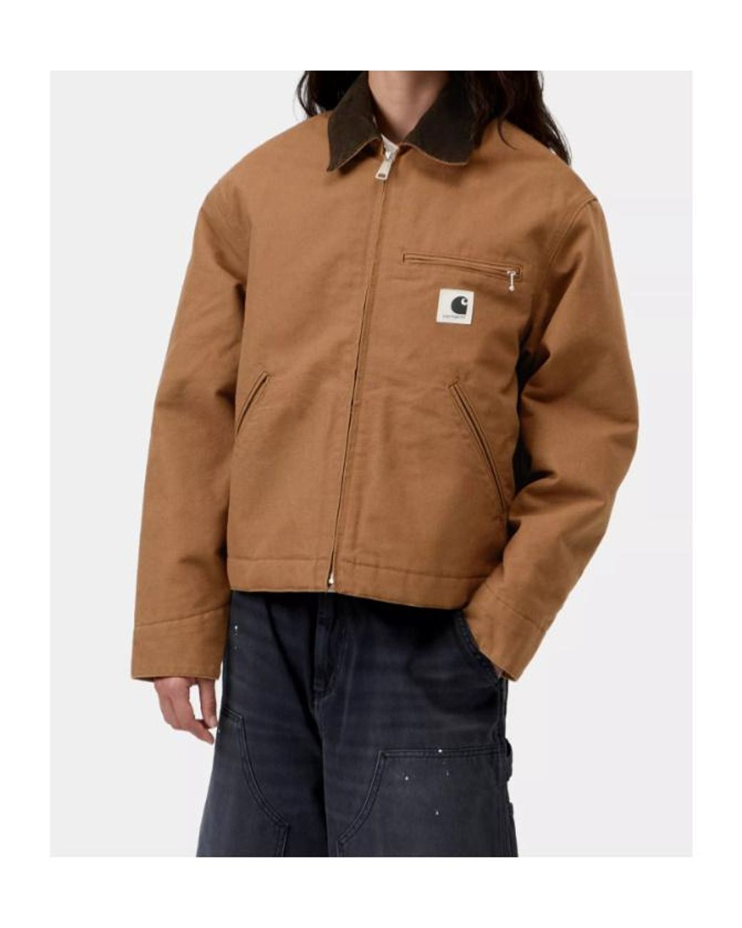 Carhartt Brown Og Detroit Zip-Up Jacket