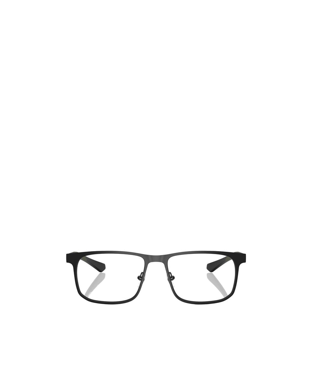 Emporio Armani White Square Frame Glasses for men