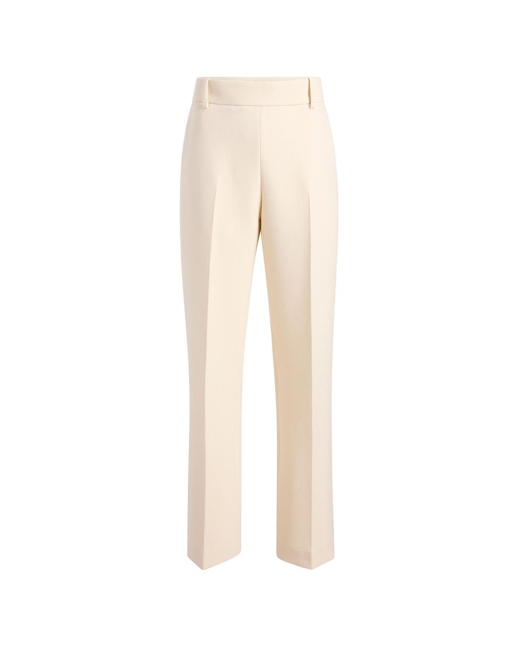 Khaite Natural Belt-Loop Casual Pants