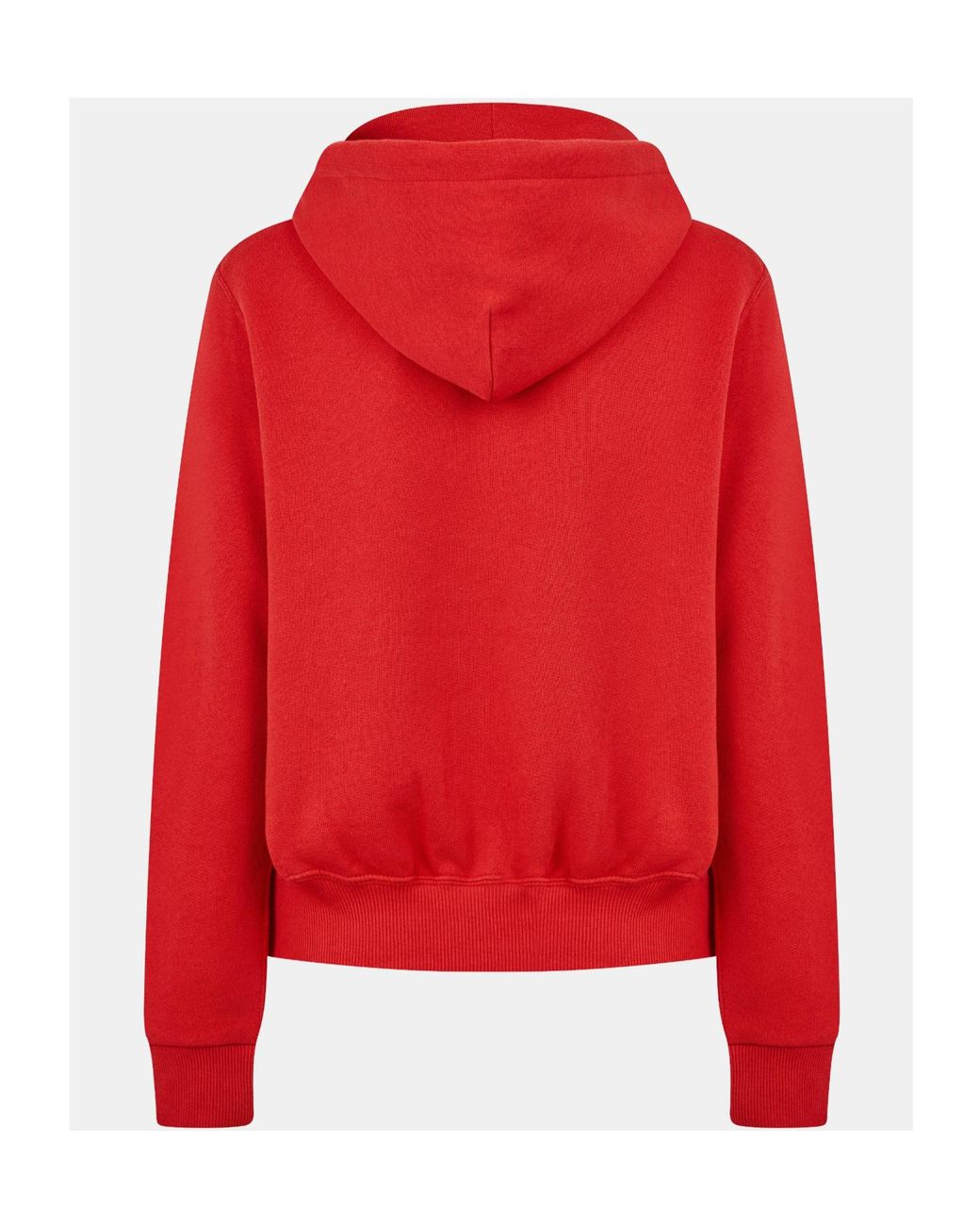 Polo Ralph Lauren Red Minimalist Stylish Hooded Coat
