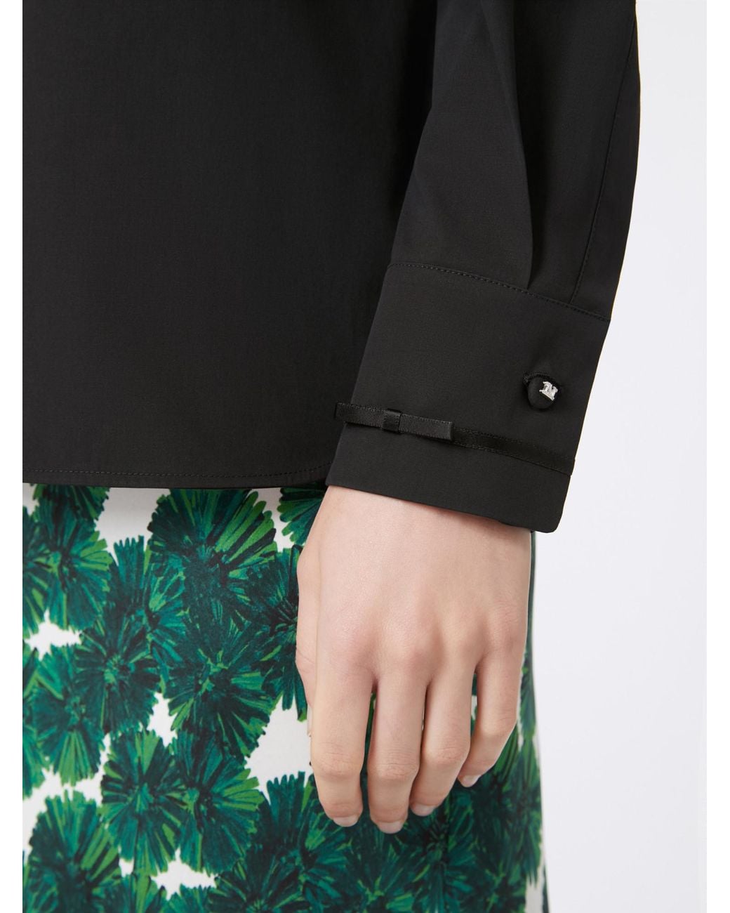 Max Mara Black Otranto Long-Sleeved Blouse