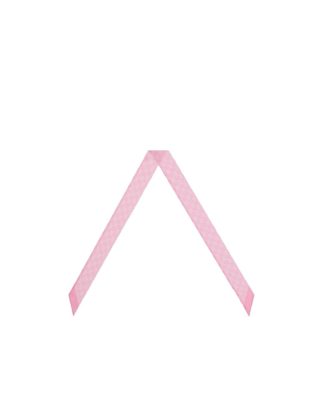Gucci Pink Printed Chiffon Ribbon