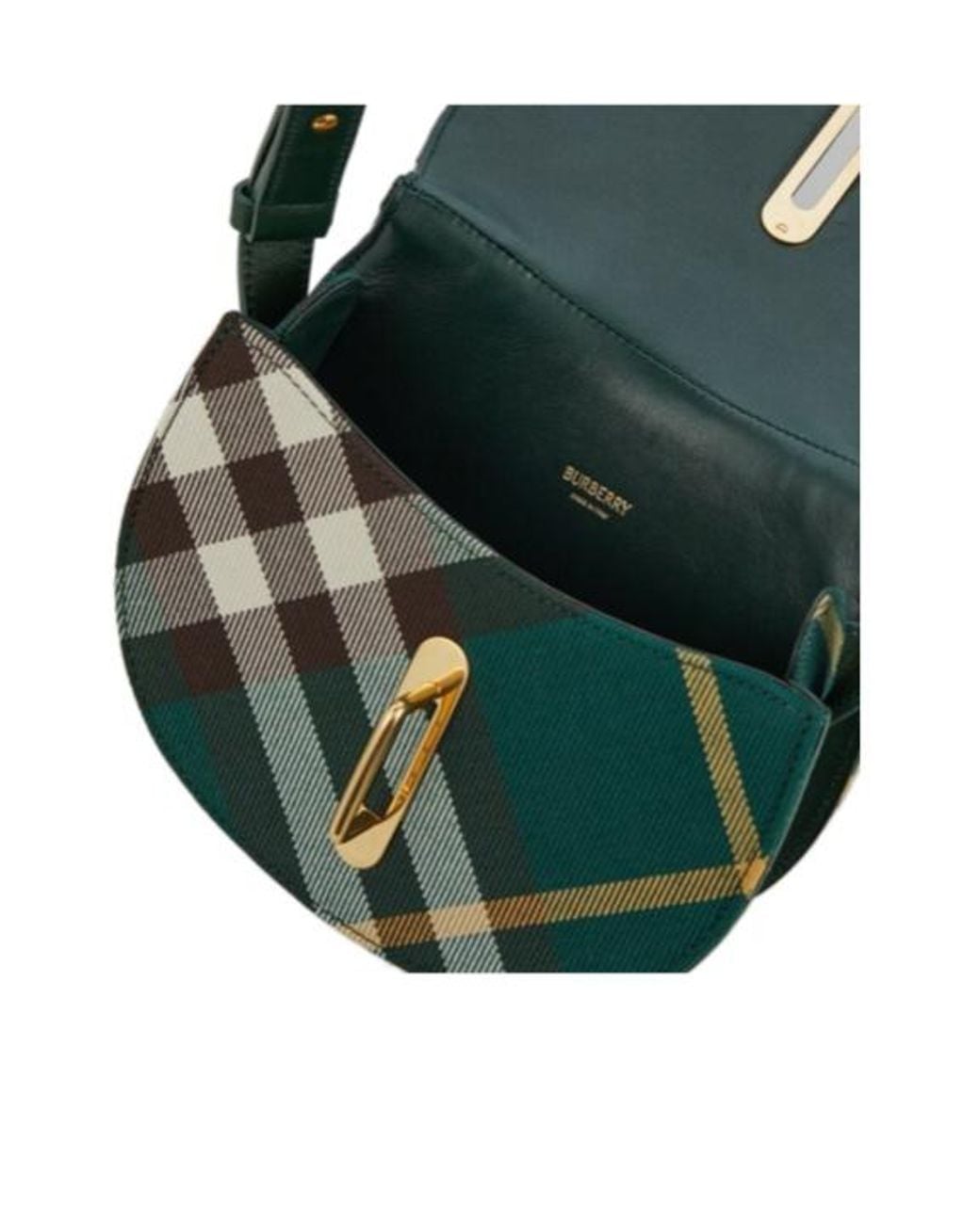 Burberry Green Classic Check Small Bag