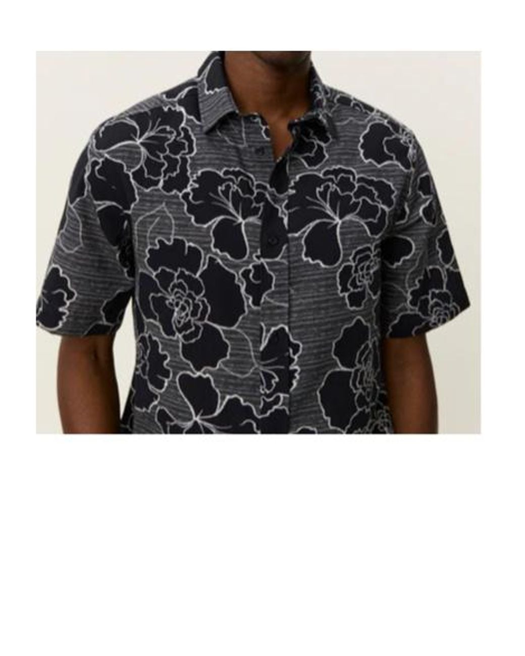 Les Deux Black Charlie Poppy Floral-Print Drawstring Shorts for men