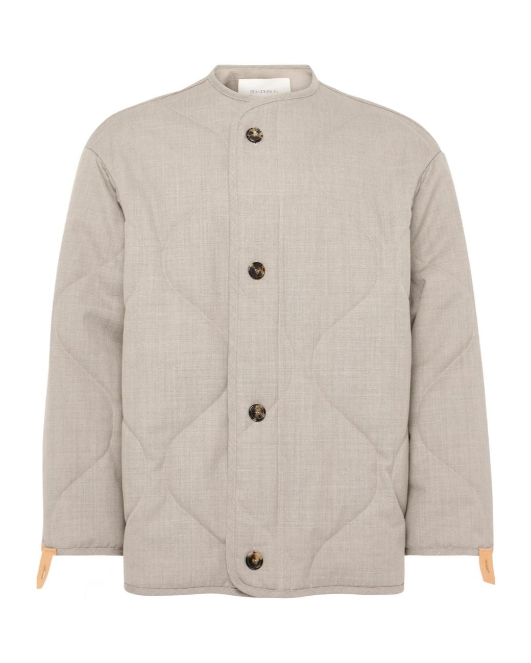 J.W. Anderson Natural Jw Anderson Quilted Button-Up Jacket for men