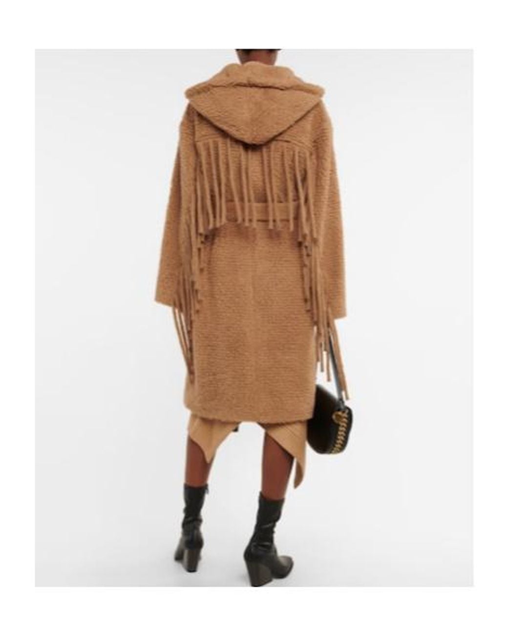 Stella McCartney Brown Fringed Teddy Coat
