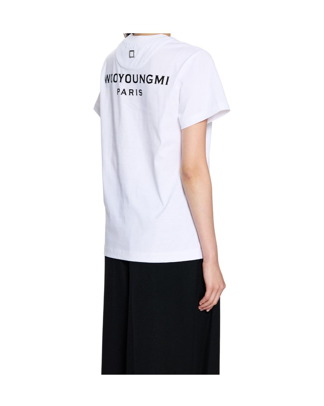 Wooyoungmi White Logo Crew Neck T-Shirt