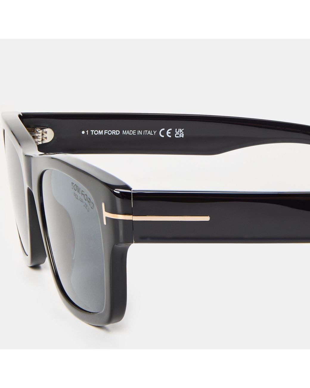 Tom Ford White Thick-Rimmed Square Sunglasses for men