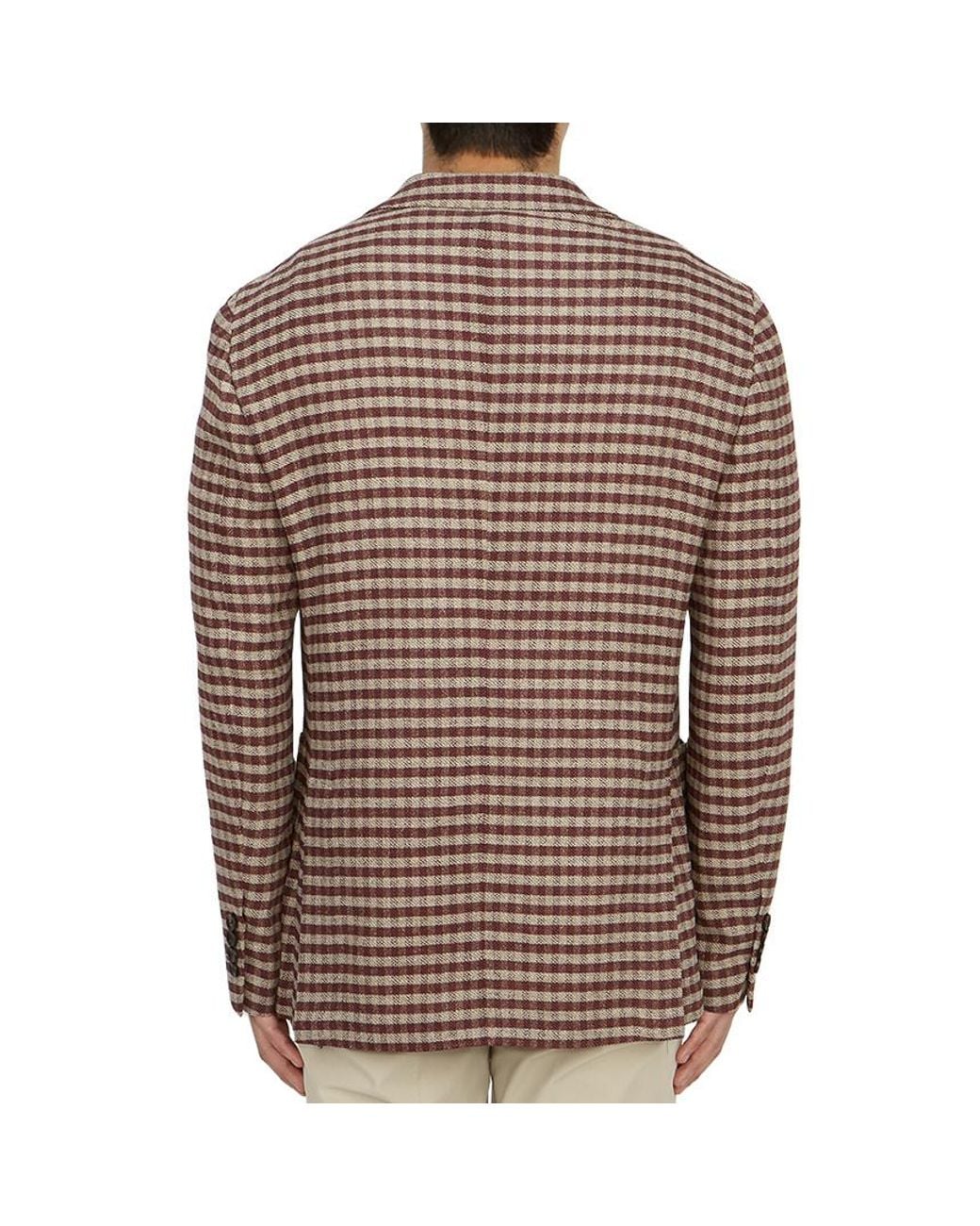 Lardini Brown Long Sleeved Suit Jacket for men