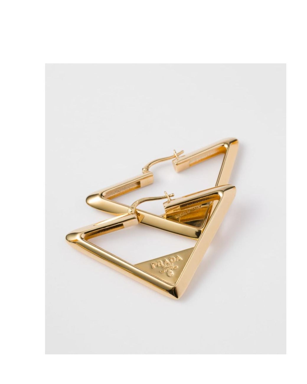 Prada White Metal Earrings