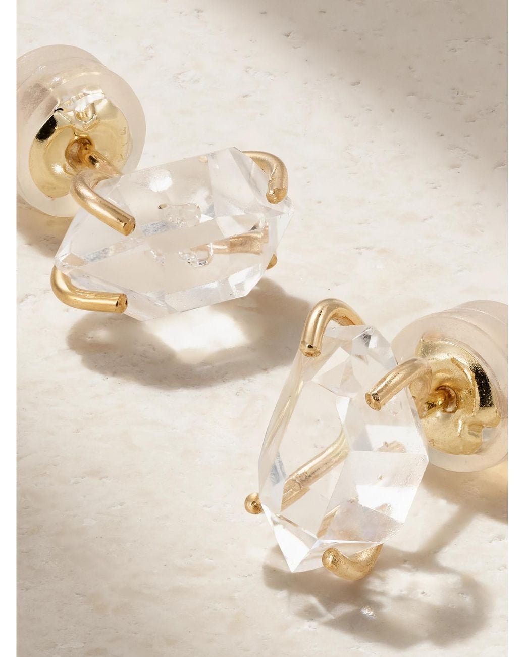 Melissa Joy Manning Metallic 4-Karat Recycled Herkimer Diamond Earrings
