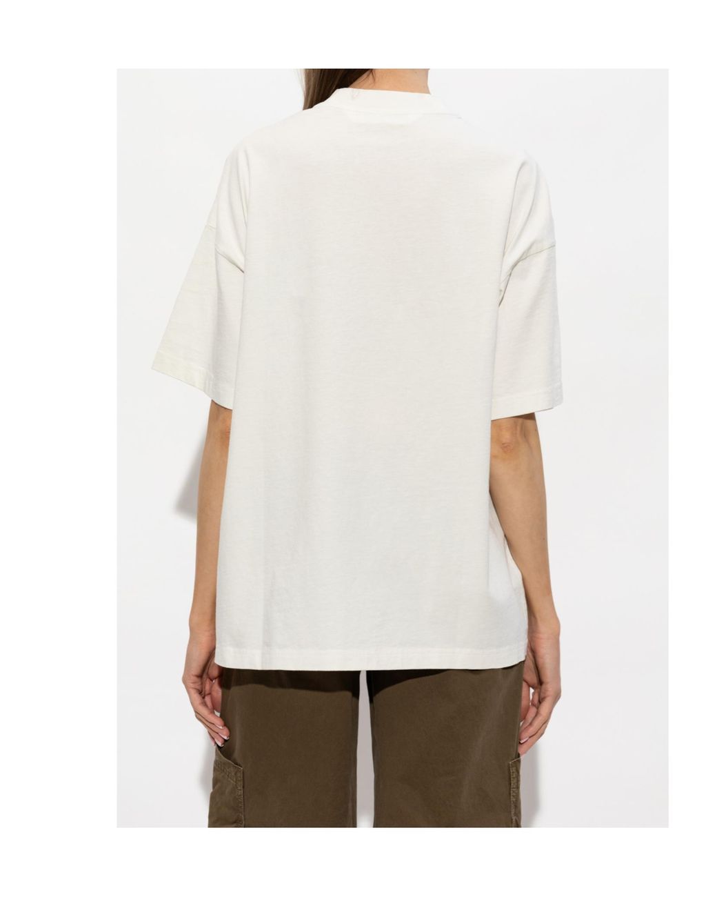 Palm Angels White Bear Printed T-Shirt