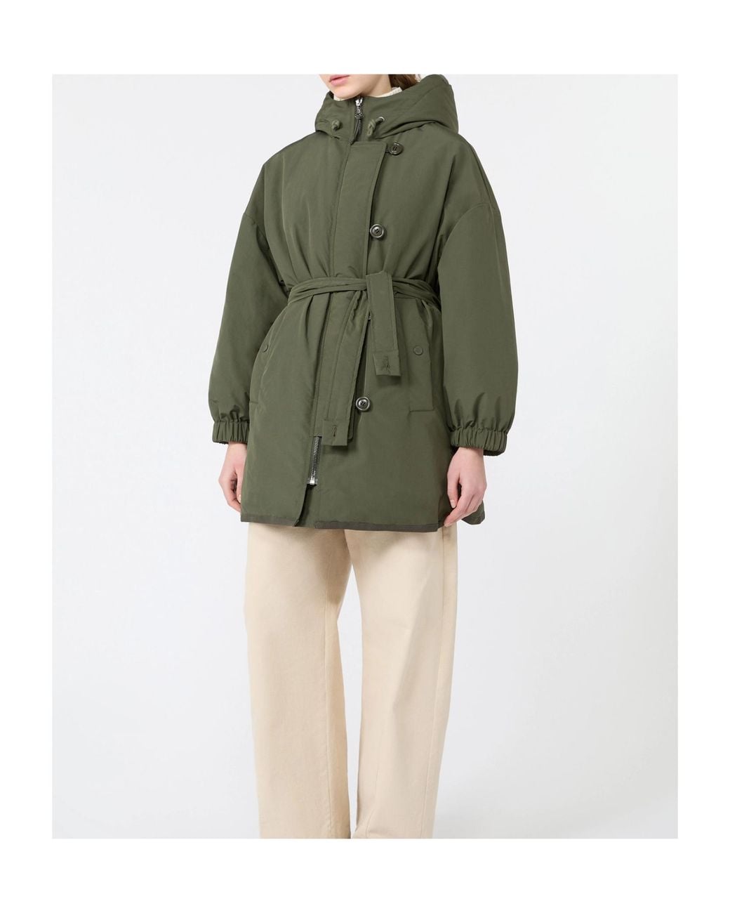 Weekend by Maxmara Green Reversible Parka