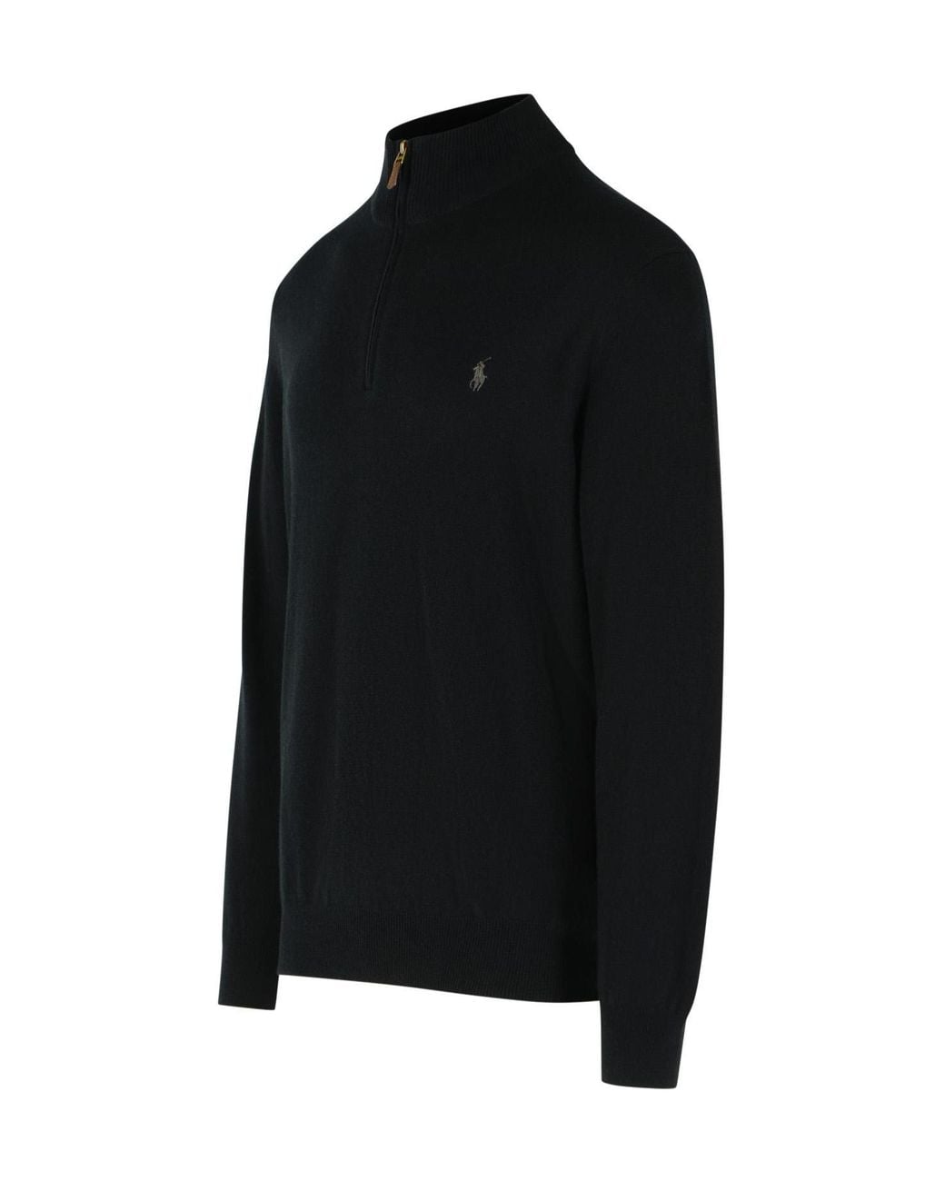 Polo Ralph Lauren Blue Half-Zip Knitted Sweater for men