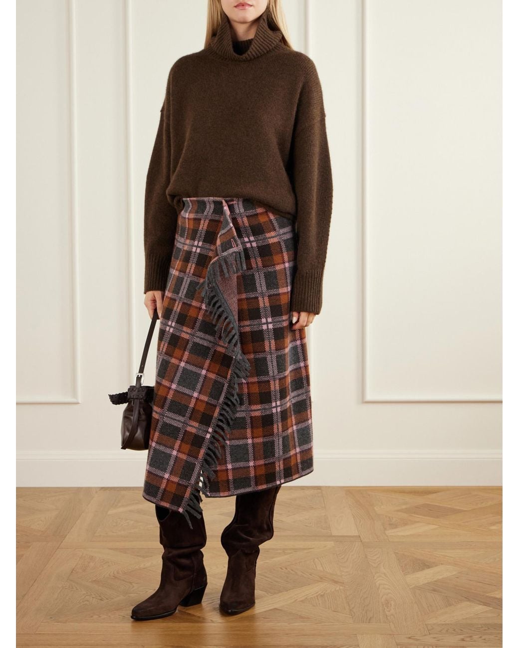 Staud Brown Suede Ankle Boots