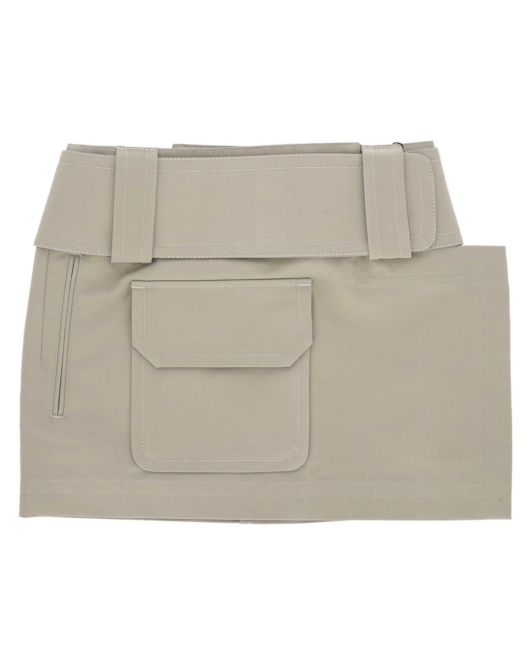 AMI Natural Ami Utility Pocket Mini Skirt