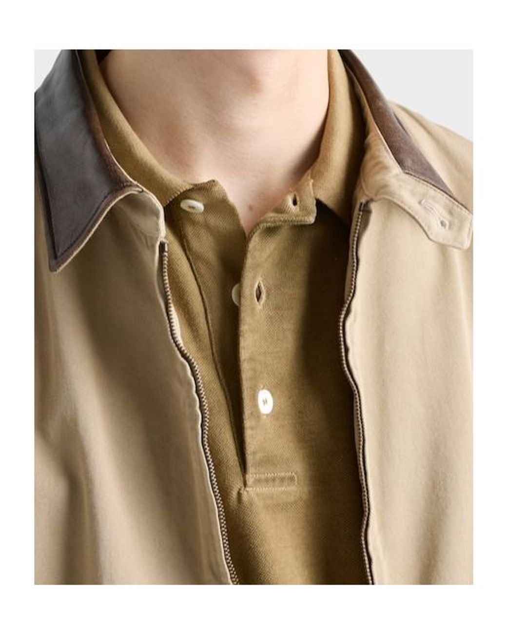 Prada Green Garment-Dyed Cotton Polo Shirt for men